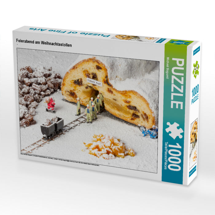 Feierabend am Weihnachtsstollen - CALVENDO Foto-Puzzle - calvendoverlag 29.99