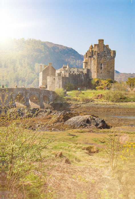 Toile textile haut de gamme Toile textile haut de gamme 80 cm x 120 cm de haut Château d'Eilean Donan 