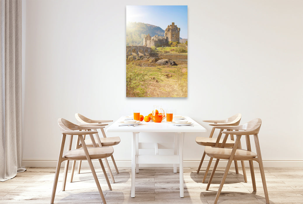 Premium Textil-Leinwand Premium Textil-Leinwand 80 cm x 120 cm  hoch Eilean Donan Castle