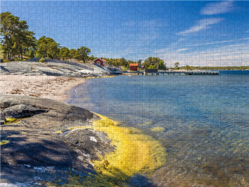 Strand auf der Insel Sandhamn - CALVENDO Foto-Puzzle - calvendoverlag 39.99