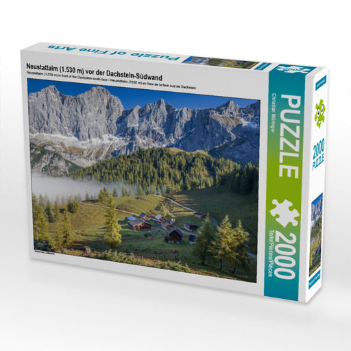 Neustattalm (1.530 m) vor der Dachstein-Südwand - CALVENDO Foto-Puzzle - calvendoverlag 29.99