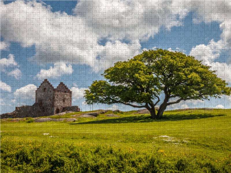 Festung Hammershus auf Bornholm, Dänemark - CALVENDO Foto-Puzzle - calvendoverlag 39.99