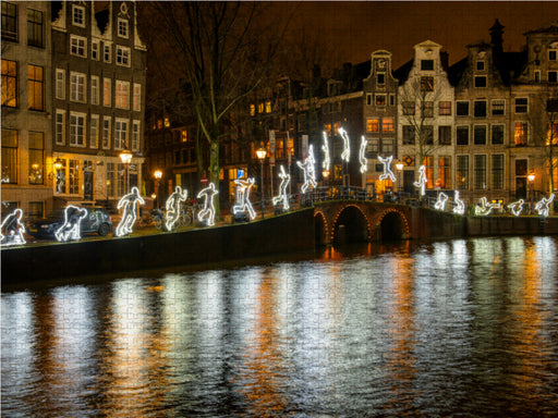 Run and Jump in Amsterdam - Holland - CALVENDO Foto-Puzzle - calvendoverlag 29.99