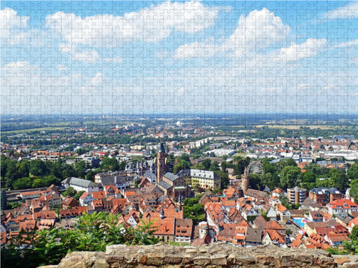 Blick über Weinheim zur Kerve - CALVENDO Foto-Puzzle - calvendoverlag 29.99