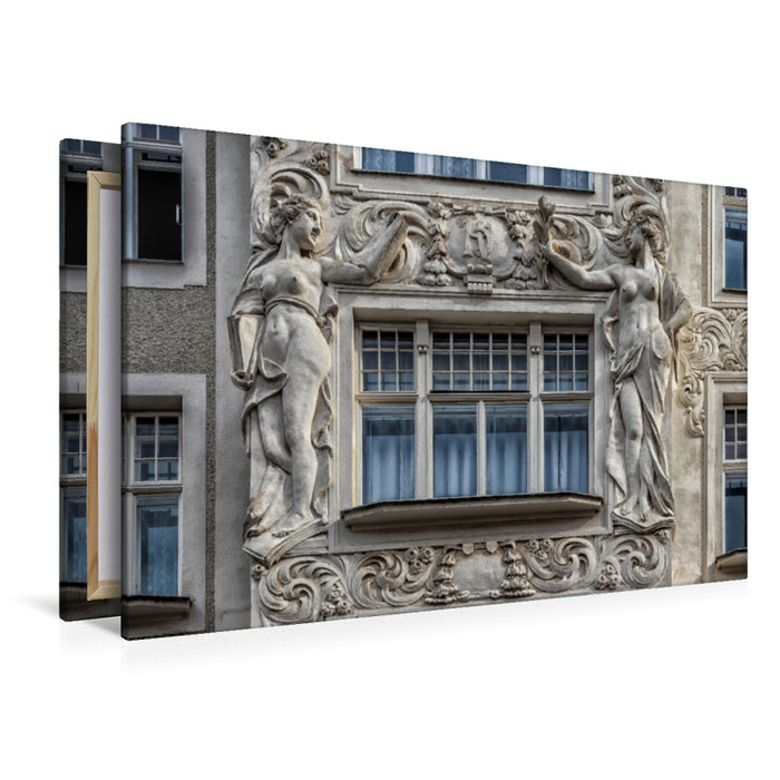 Premium Textil-Leinwand Premium Textil-Leinwand 120 cm x 80 cm quer Monumentale Fassadendekoration am Palais de Beaux Arts