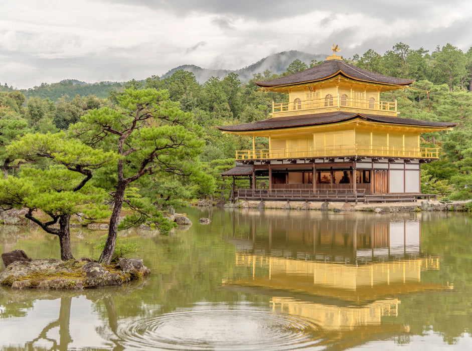 Goldener Pavillon Tempel: Kinkaku-ji Kyoto - CALVENDO Foto-Puzzle - calvendoverlag 39.99