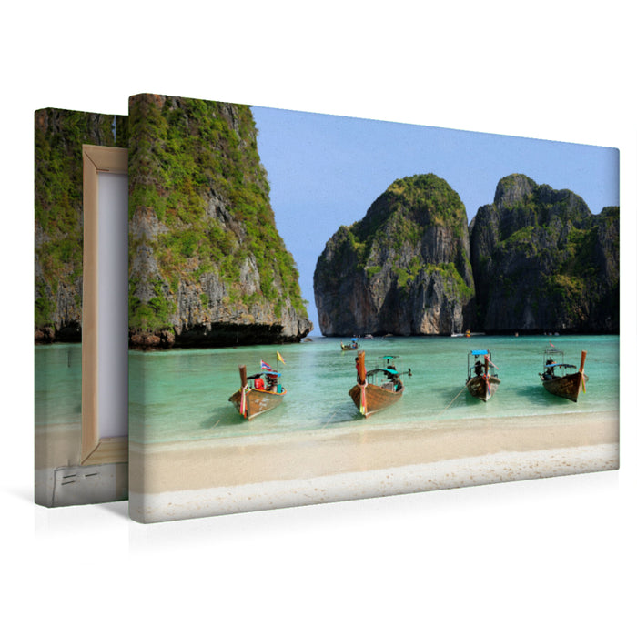Toile textile premium Toile textile premium 45 cm x 30 cm paysage Un motif du calendrier Voyage en Thaïlande 