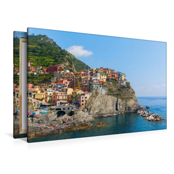 Premium Textil-Leinwand Premium Textil-Leinwand 120 cm x 80 cm quer Ein Motiv aus dem Kalender Cinque Terre - Fünf malerische Dörfer an der ligurischen Küste