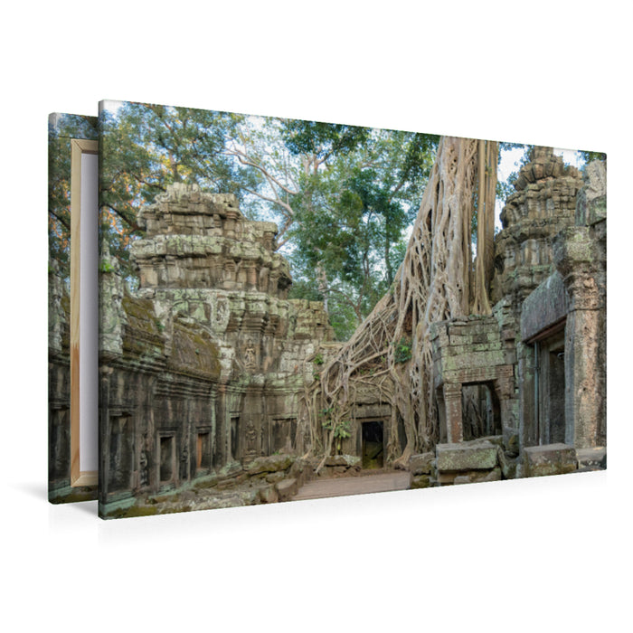 Premium Textil-Leinwand Premium Textil-Leinwand 120 cm x 80 cm quer Angkor, Siem Reap, Kambodscha