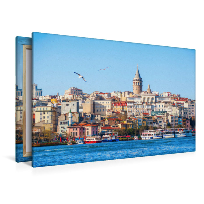 Premium Textil-Leinwand Premium Textil-Leinwand 120 cm x 80 cm quer Ein Motiv aus dem Kalender Istanbul - die Stadt zwischen zwei Welten