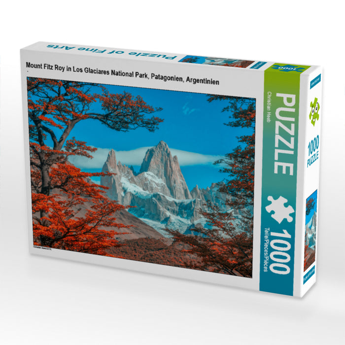 Mount Fitz Roy in Los Glaciares National Park, Patagonien, Argentinien - CALVENDO Foto-Puzzle - calvendoverlag 29.99