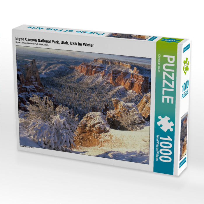 Bryce Canyon National Park, Utah, USA im Winter - CALVENDO Foto-Puzzle - calvendoverlag 29.99