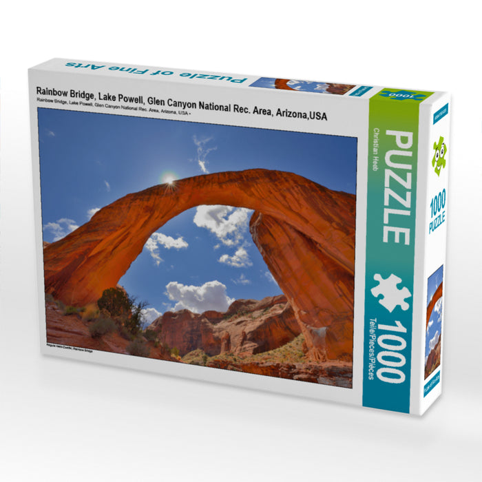 Rainbow Bridge, Lake Powell, Glen Canyon National Rec. Area, Arizona,USA - CALVENDO Foto-Puzzle - calvendoverlag 29.99