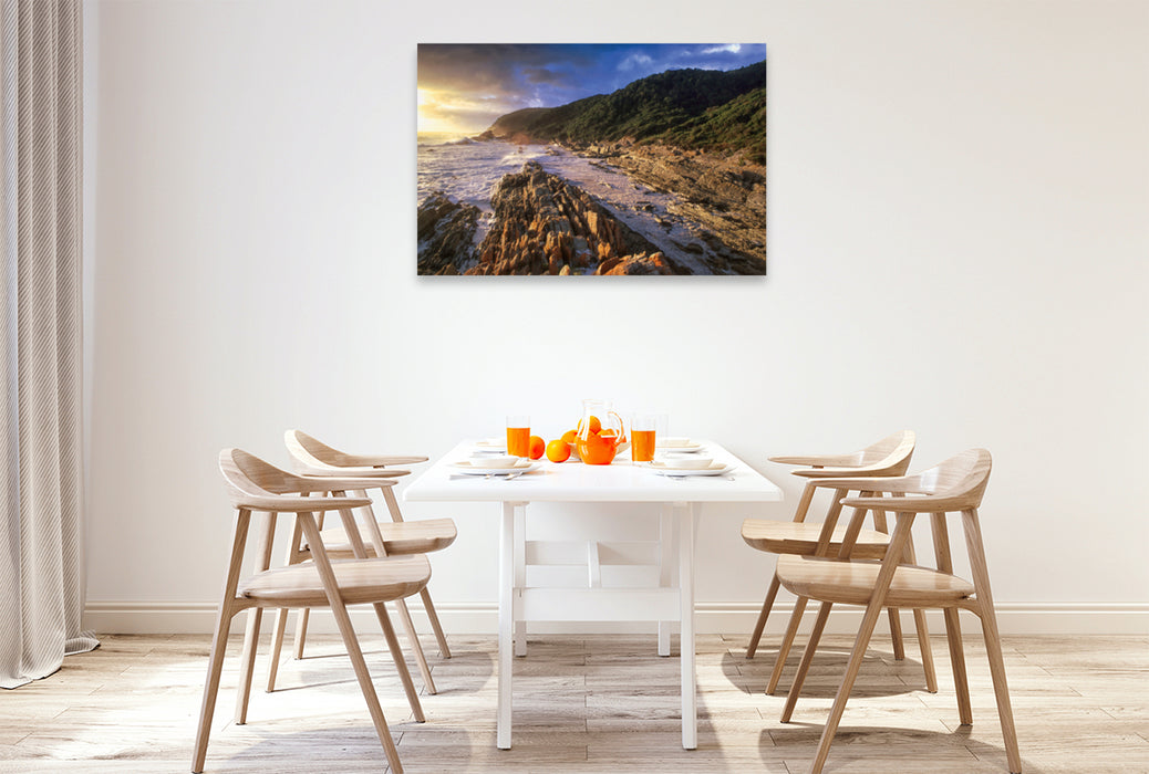 Premium textile canvas Premium textile canvas 120 cm x 80 cm landscape Tsitsikamma National Park, South Africa 