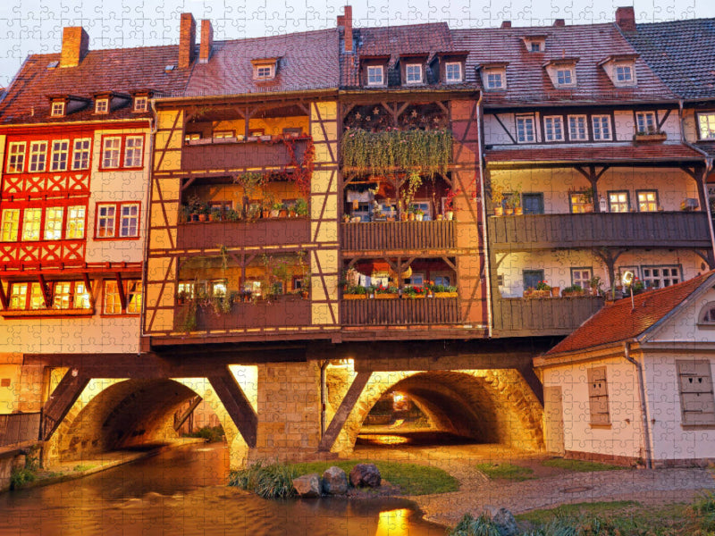 Erfurt's Krämerbrücke - CALVENDO photo puzzle 