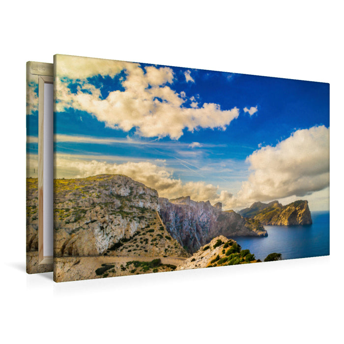 Premium textile canvas Premium textile canvas 120 cm x 80 cm landscape Mallorca: Cap Formentor 
