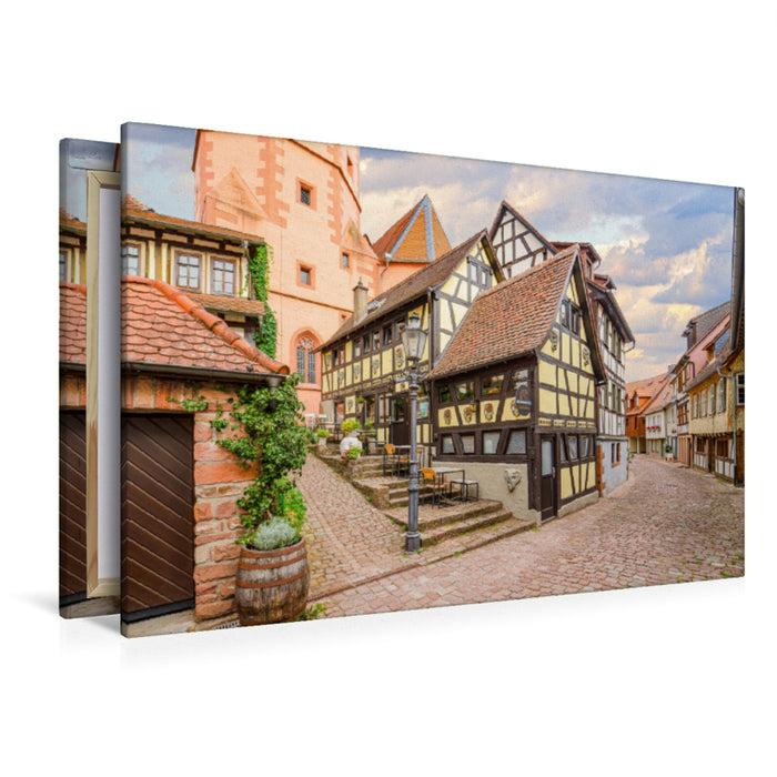 Premium Textil-Leinwand Premium Textil-Leinwand 120 cm x 80 cm quer Ein Motiv aus dem Kalender Michelstadt Impressionen