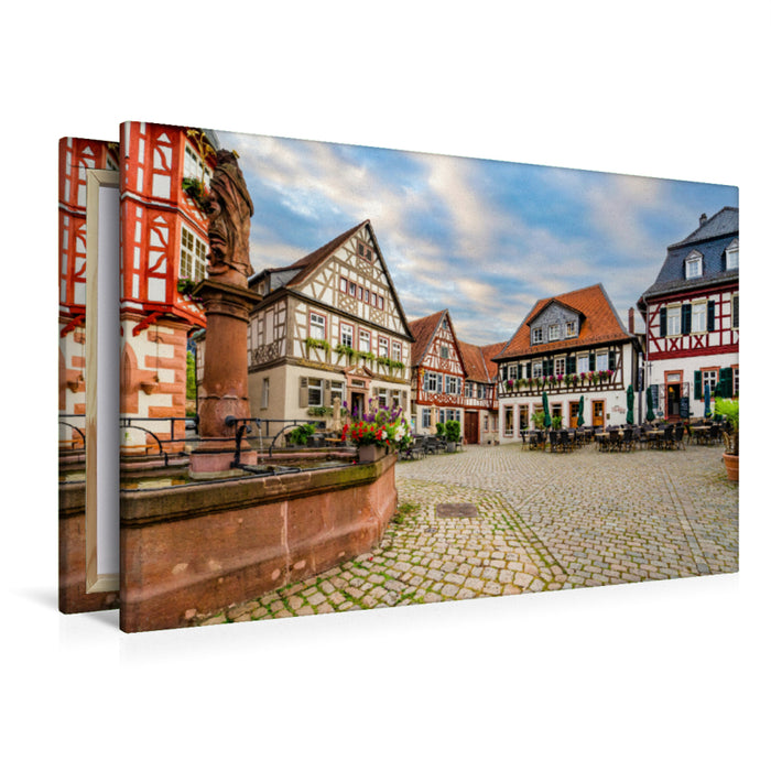 Premium Textil-Leinwand Premium Textil-Leinwand 120 cm x 80 cm quer Ein Motiv aus dem Kalender Heppenheim Impressionen