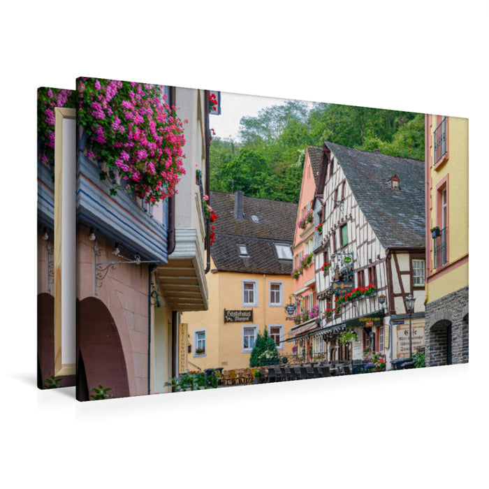 Premium Textil-Leinwand Premium Textil-Leinwand 120 cm x 80 cm quer Ein Motiv aus dem Kalender Bernkastel Kues Impressionen