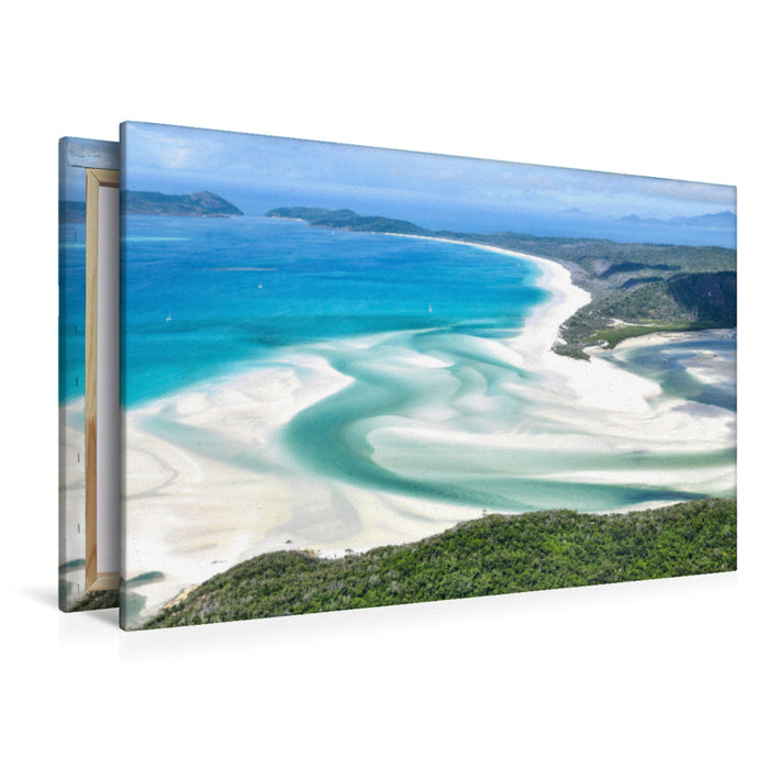 Premium textile canvas Premium textile canvas 120 cm x 80 cm landscape A motif from the calendar Great Barrier Reef and the Whitsundays 