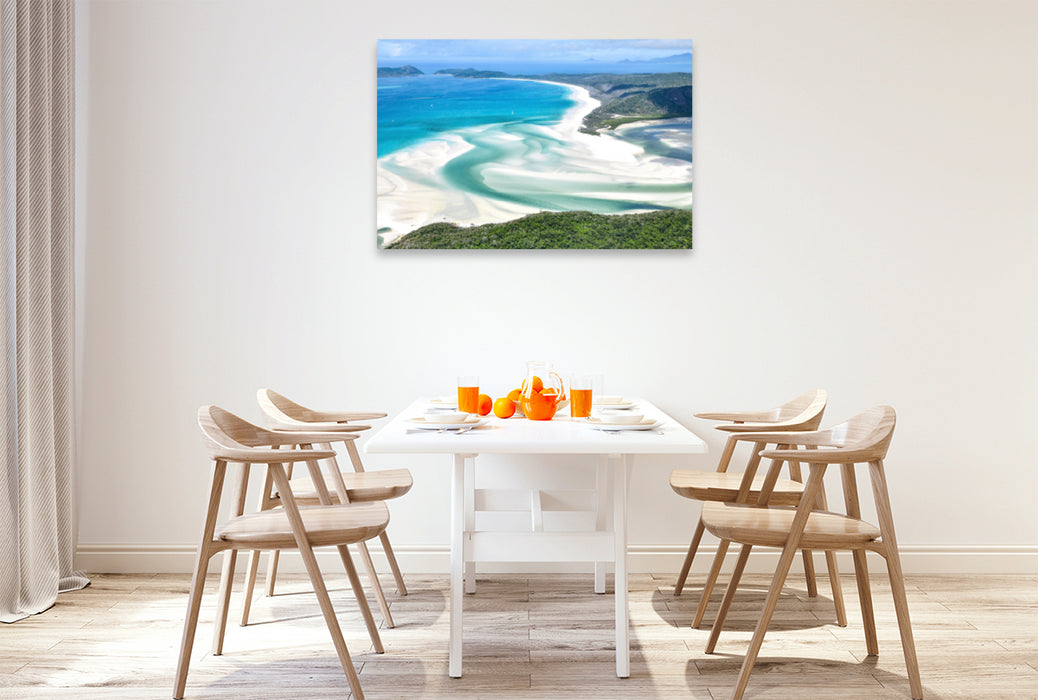 Premium textile canvas Premium textile canvas 120 cm x 80 cm landscape A motif from the calendar Great Barrier Reef and the Whitsundays 