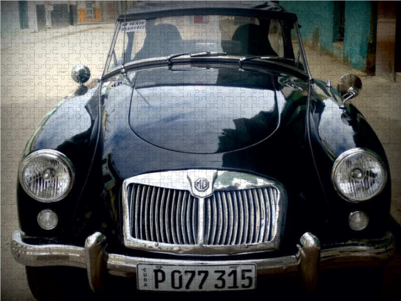MG in Havanna - Ein Motiv aus dem Kalender "Auto-Legenden - British Classics" - CALVENDO Foto-Puzzle - calvendoverlag 29.99
