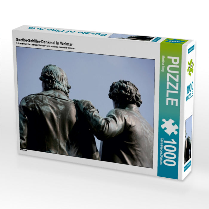 Goethe-Schiller-Denkmal in Weimar - CALVENDO Foto-Puzzle - calvendoverlag 29.99