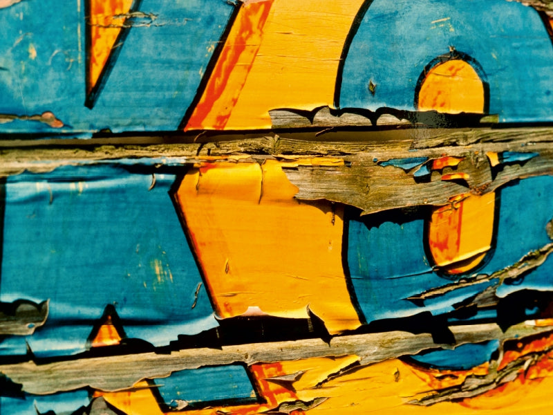 Lack ab! Details von altem Holz und abblätternder Farbe - CALVENDO Foto-Puzzle - calvendoverlag 29.99