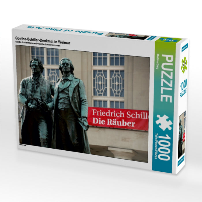 Goethe-Schiller-Denkmal in Weimar - CALVENDO Foto-Puzzle - calvendoverlag 29.99