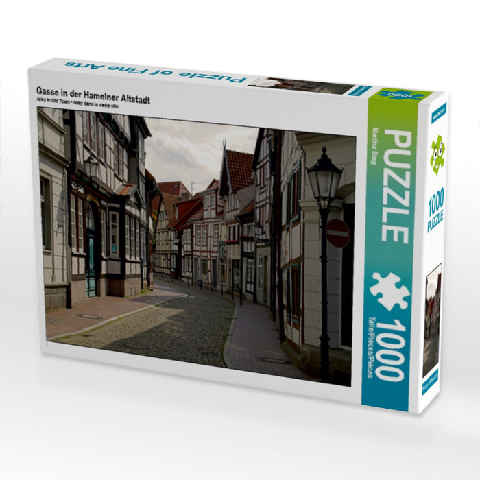 Gasse in der Hamelner Altstadt - CALVENDO Foto-Puzzle - calvendoverlag 29.99