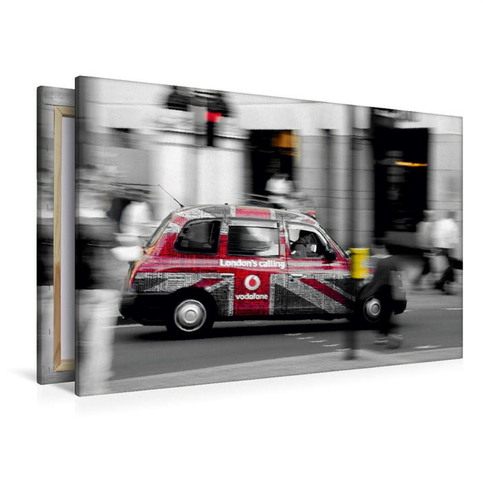 Premium Textil-Leinwand Premium Textil-Leinwand 120 cm x 80 cm quer Taxis in London