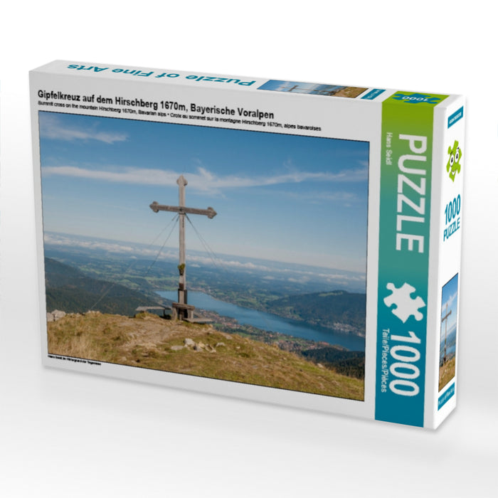 Gipfelkreuz auf dem Hirschberg 1670m, Bayerische Voralpen - CALVENDO Foto-Puzzle - calvendoverlag 29.99