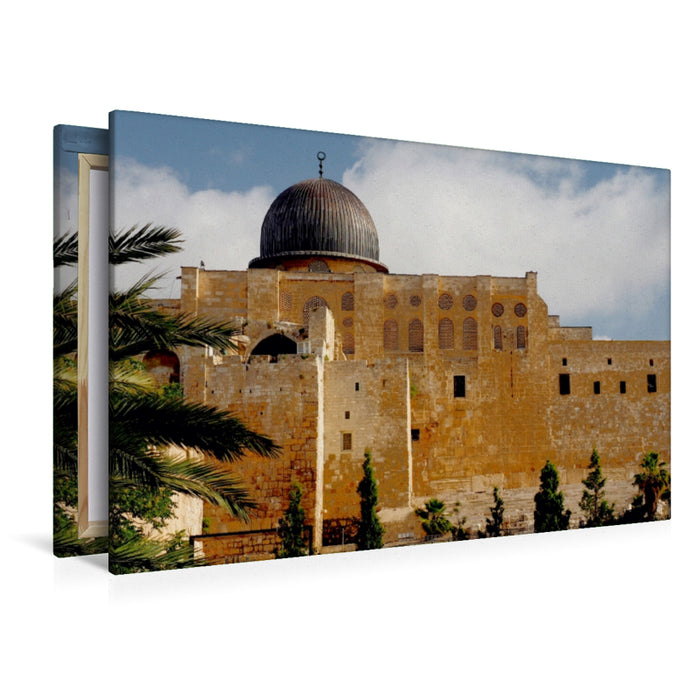 Premium Textil-Leinwand Premium Textil-Leinwand 120 cm x 80 cm quer Al-Aqsa-Moschee