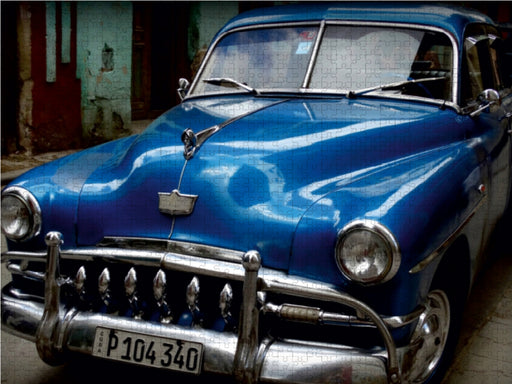 " HAVANA BLUE - BLAUE OLDTIMER AUF KUBA" - CALVENDO Foto-Puzzle - calvendoverlag 29.99