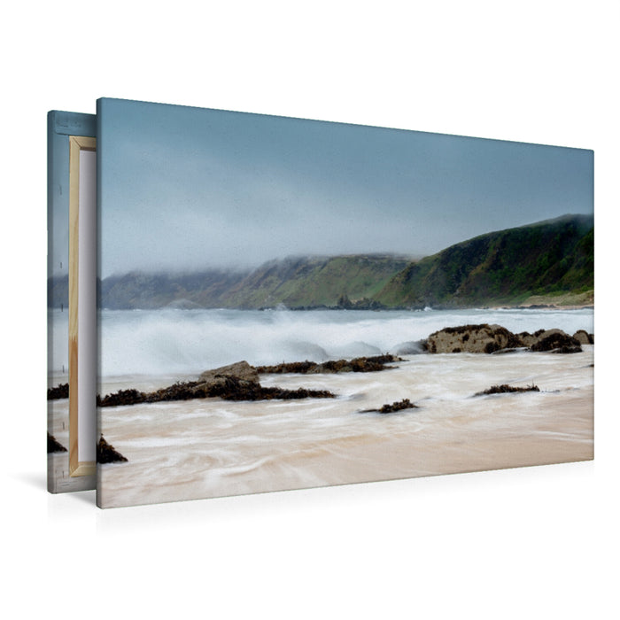 Premium Textil-Leinwand Premium Textil-Leinwand 120 cm x 80 cm quer Kinnagoe Bay, Donegal, Irland