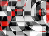 Schwarz weiß trifft rot Version 1 - CALVENDO Foto-Puzzle - calvendoverlag 29.99