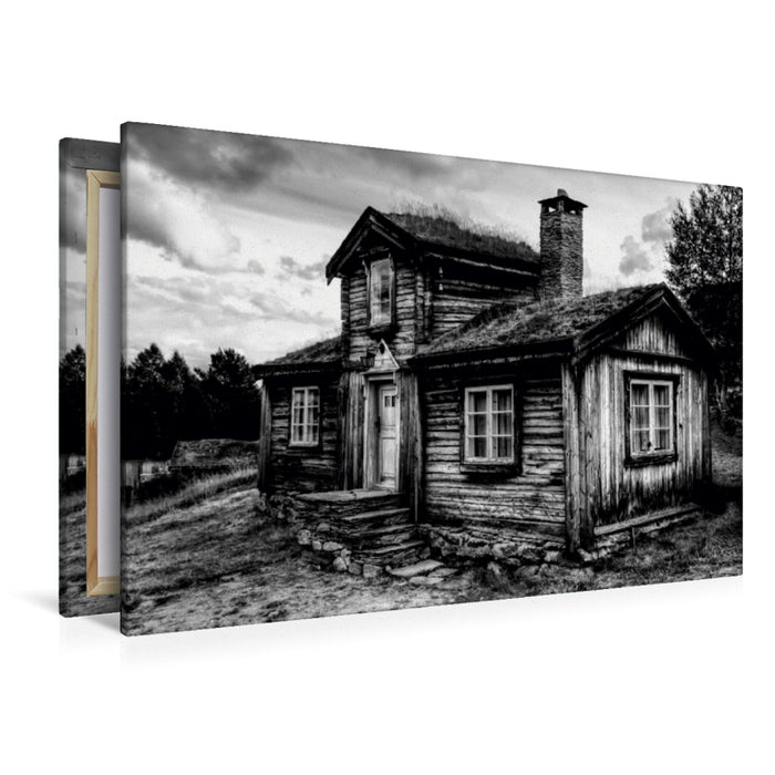 Premium Textil-Leinwand Premium Textil-Leinwand 120 cm x 80 cm quer Ein Motiv aus dem Kalender Objekte in schwarz weiss