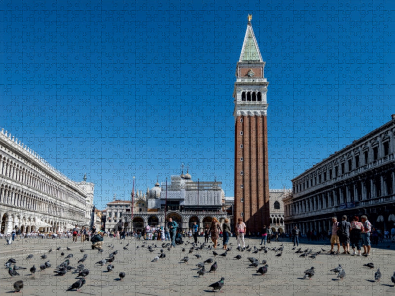 Piazza San Marco (Marktplatz) mit Campanile - CALVENDO Foto-Puzzle - calvendoverlag 29.99