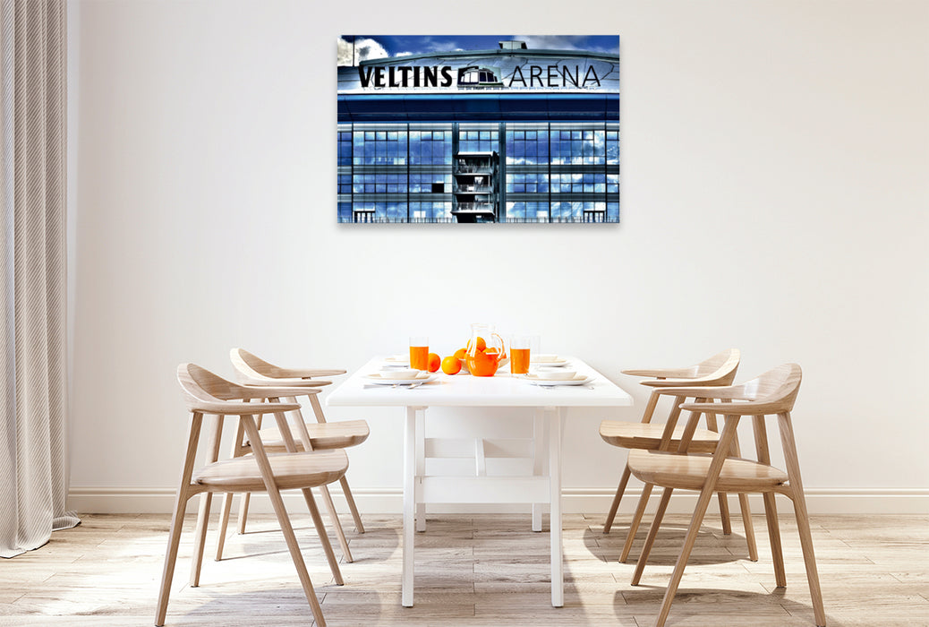 Premium Textil-Leinwand Premium Textil-Leinwand 120 cm x 80 cm quer Veltins Arena