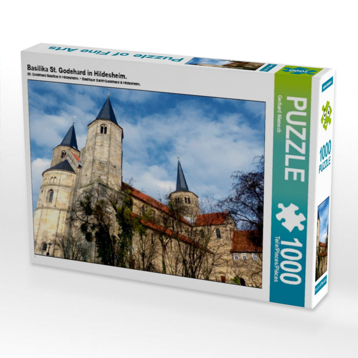 Basilika St. Godehard in Hildesheim. - CALVENDO Foto-Puzzle - calvendoverlag 29.99