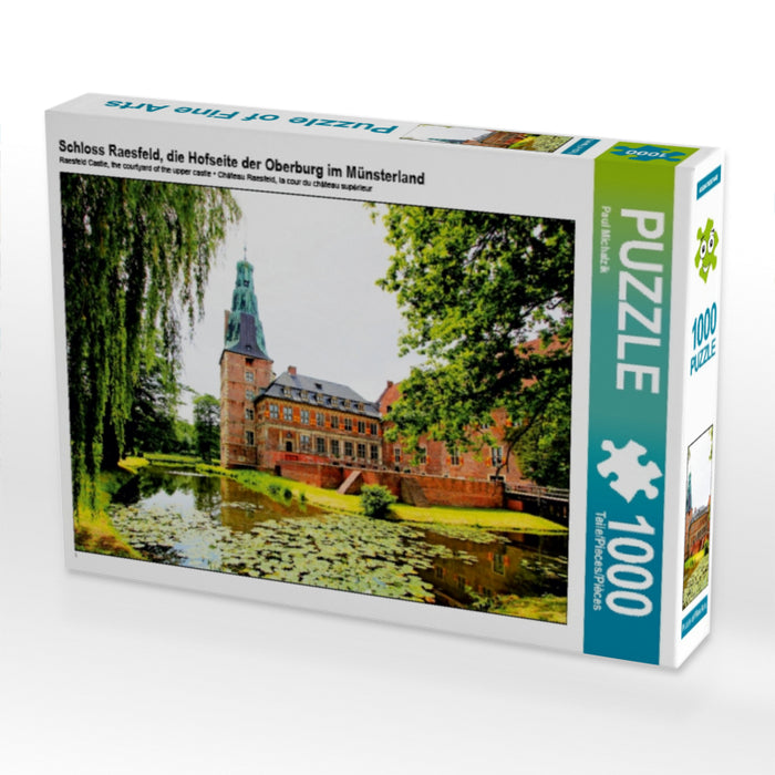 Schloss Raesfeld, die Hofseite der Oberburg im Münsterland - CALVENDO Foto-Puzzle - calvendoverlag 29.99