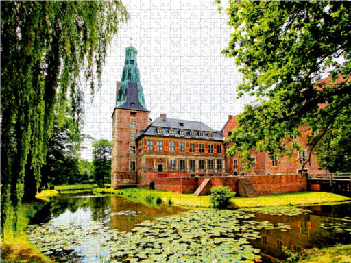 Schloss Raesfeld, die Hofseite der Oberburg im Münsterland - CALVENDO Foto-Puzzle - calvendoverlag 29.99