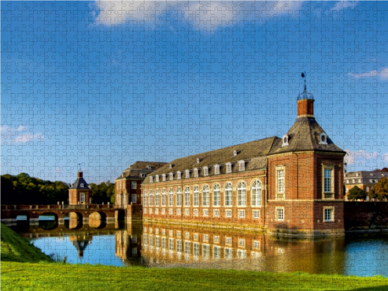 Schloss Nordkirchen, das Reithaus, im Hintergrund der Dienstflügel - CALVENDO Foto-Puzzle - calvendoverlag 29.99