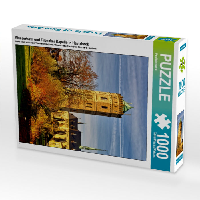 Wasserturm und Tilbecker Kapelle in Havixbeck - CALVENDO Foto-Puzzle - calvendoverlag 29.99