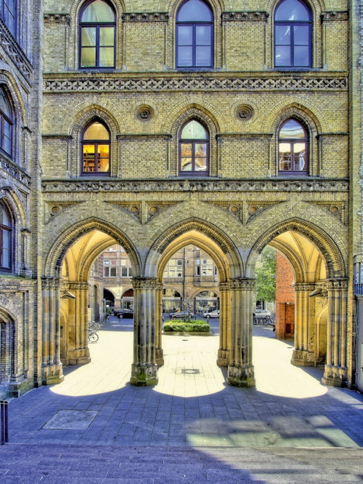 Bremen - Durchgangsgasse zum St. Petri Dom verziert mit Rundbögen - CALVENDO Foto-Puzzle - calvendoverlag 29.99