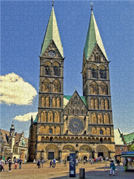 Bremen - St. Petri Dom, frühgotisches Gepräge des 13. Jahrhunderts - CALVENDO Foto-Puzzle - calvendoverlag 29.99