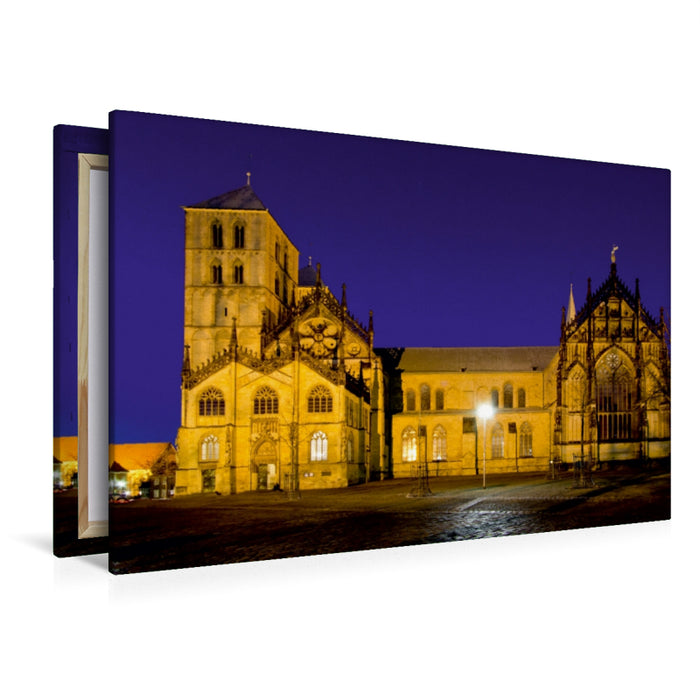 Premium Textil-Leinwand Premium Textil-Leinwand 120 cm x 80 cm quer Münster - Der St.Paulus-Dom