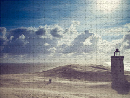 Sandsturm am Leuchtturm - CALVENDO Foto-Puzzle - calvendoverlag 39.99