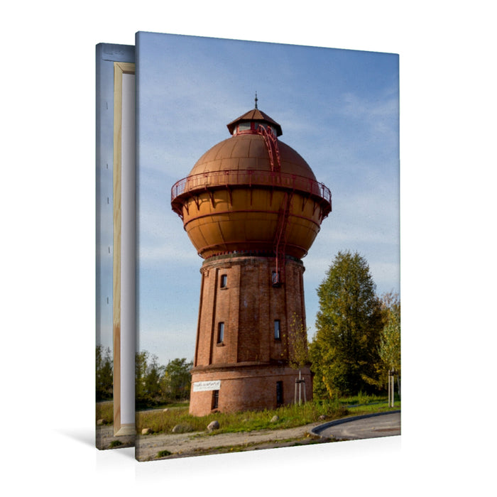 Premium Textil-Leinwand Premium Textil-Leinwand 80 cm x 120 cm  hoch Wasserturm in Cottbus