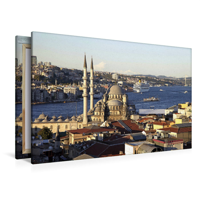 Premium Textil-Leinwand Premium Textil-Leinwand 120 cm x 80 cm quer Istanbul - Süleymaniye-Moschee